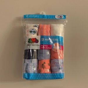 Girls’ 9 Pack Hipsters Underwear